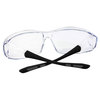 Zayaan Health PrimeX Clear Lens Black Temple, Anti-Scratch Anti Fog Safety Glasses ZH-PRXSG-CLLBKT-MS14